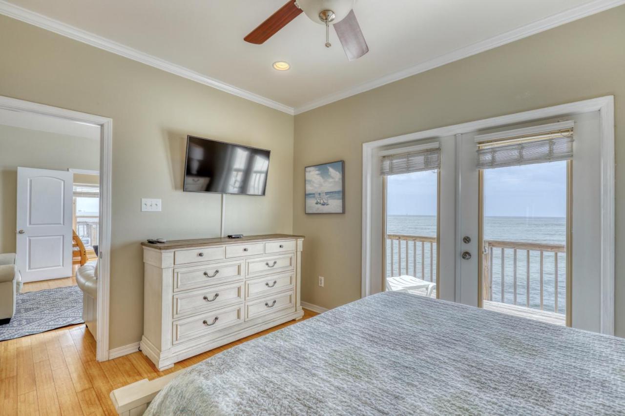 Villa Delphinus - Beachfront! And Pet Friendly! Feel The Ocean Breezed And Hear The Waves Lapping Right At Your Doorstep! Home Dauphin Island Exterior foto