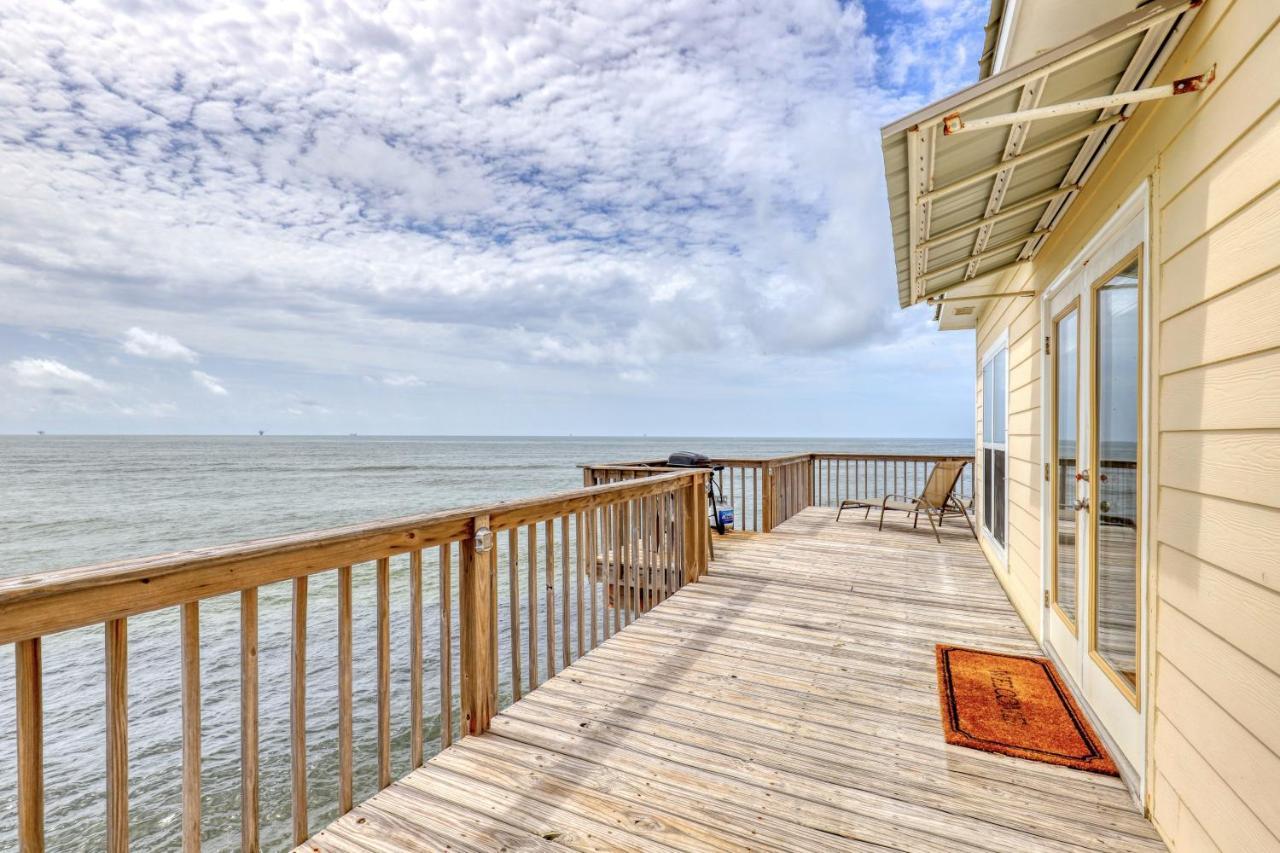 Villa Delphinus - Beachfront! And Pet Friendly! Feel The Ocean Breezed And Hear The Waves Lapping Right At Your Doorstep! Home Dauphin Island Exterior foto